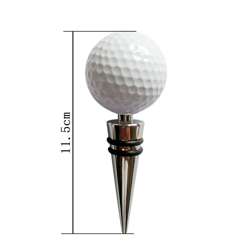 Golf Ball Wine Bottle Stopper – Sleek Sealer for Golf Lovers