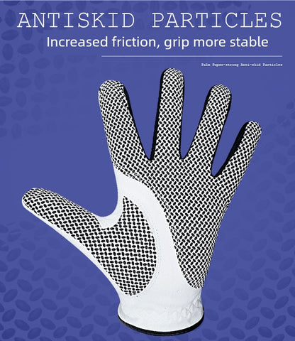 Genuine Goods Microfiber Cloth Abrasion Resistant Washable Golf Gloves