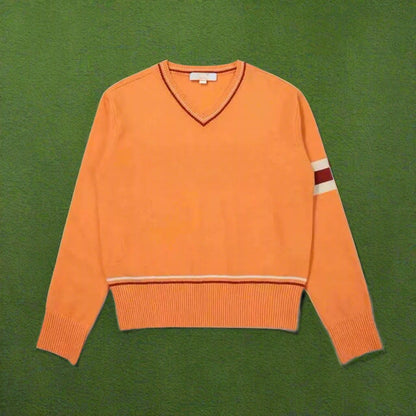 Women’s Retro V-Neck Golf Sweater