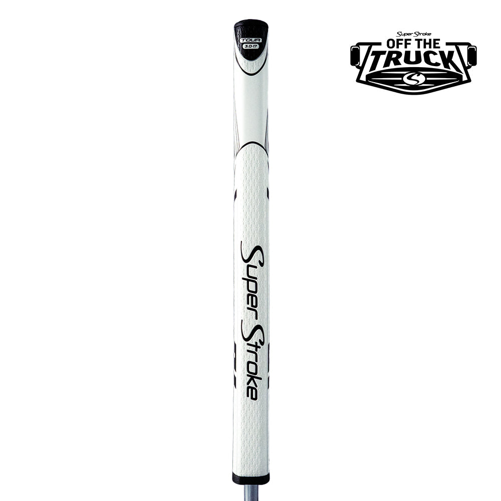 SuperStroke Zenergy Tour 3.0 17-inch putter grip in White/Black