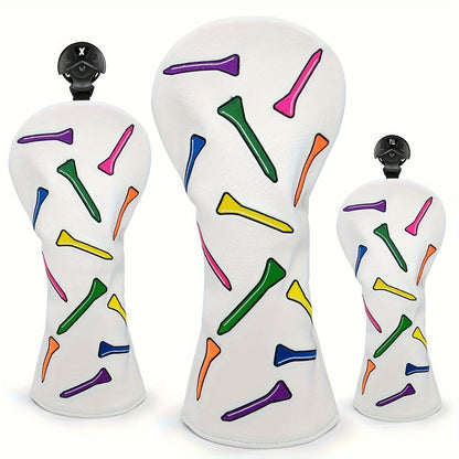 Neon Tees PU Leather Golf Head Covers