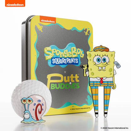 Golfing SpongeBob Divot Tool with Gary Ball Marker