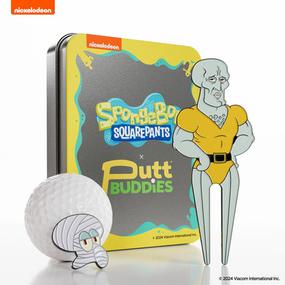Handsome Squidward Divot Tool with attachable bandage ball marker
