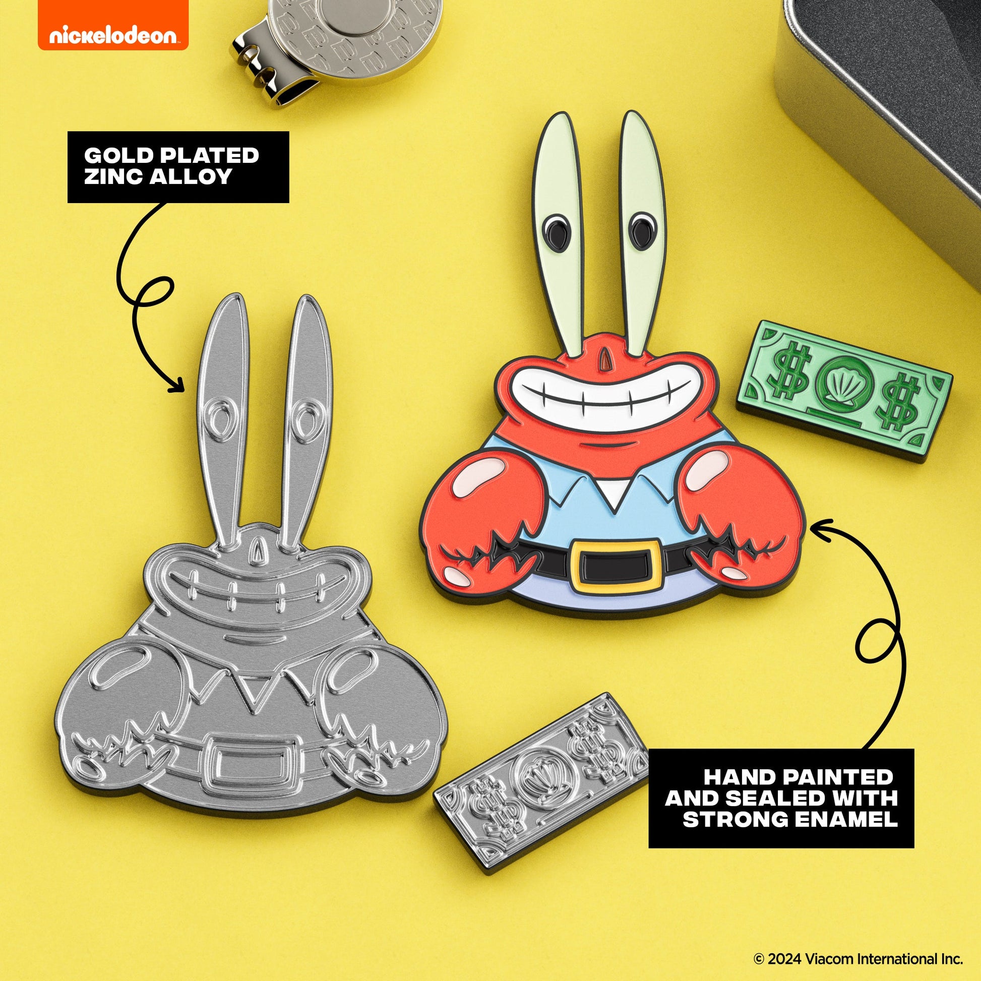 Mr. Krabs Divot Tool with Me First Dollar ball marker