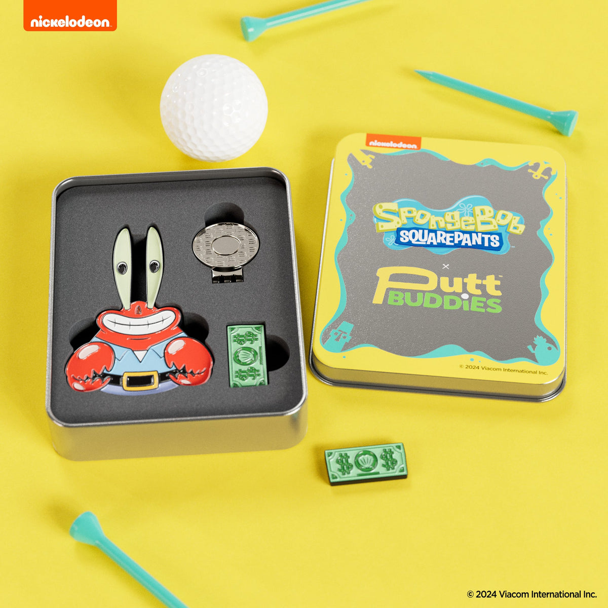Mr. Krabs Divot Tool with Me First Dollar ball marker