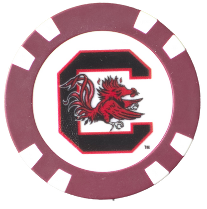 Officially Licensed South Carolina Gamecocks Poker Chip Ball Marker