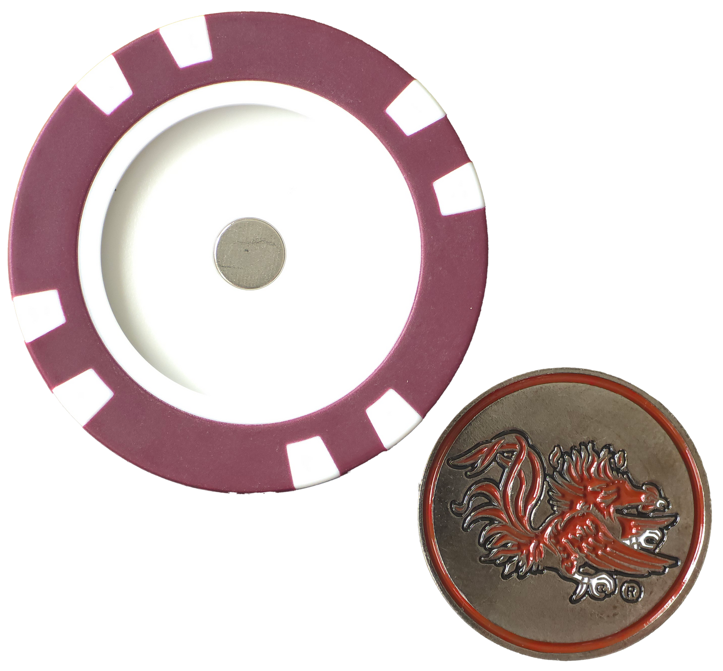 Officially Licensed South Carolina Gamecocks Poker Chip Ball Marker