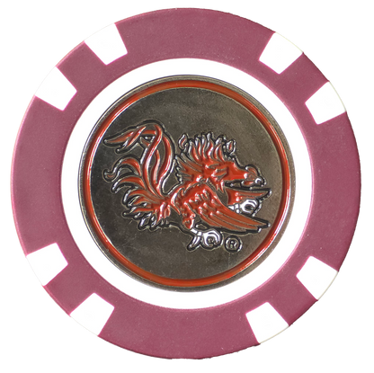 Officially Licensed South Carolina Gamecocks Poker Chip Ball Marker