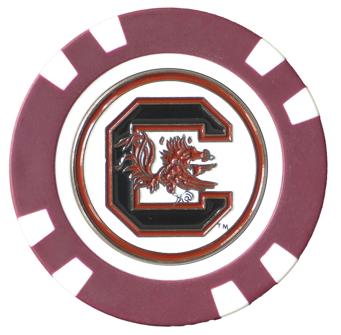 Officially Licensed South Carolina Gamecocks Poker Chip Ball Marker