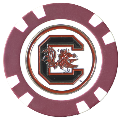 Officially Licensed South Carolina Gamecocks Poker Chip Ball Marker