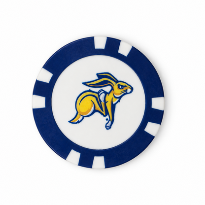 South Dakota State Jackrabbits poker chip alternate mascot side