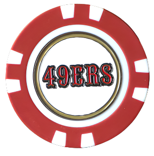 Officially Licensed San Francisco 49ers Poker Chip Ball Marker