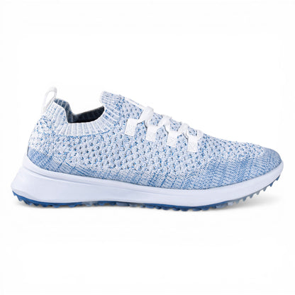 Tomo Bravo women's golf shoes in Sky Blue, side profile