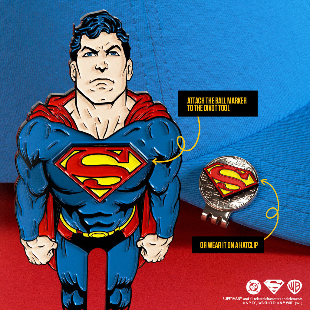 Superman Divot Tool with S-Shield Ball Marker