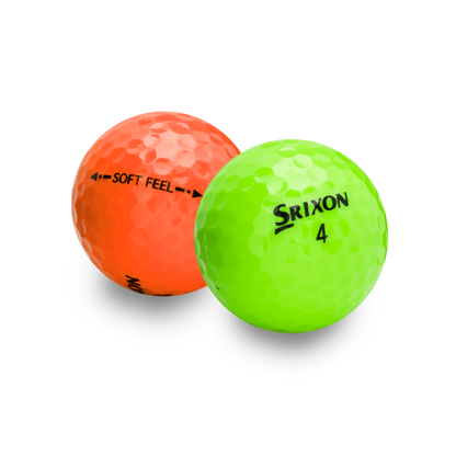 Used Srixon Color Mix Golf Balls - 1 Dozen