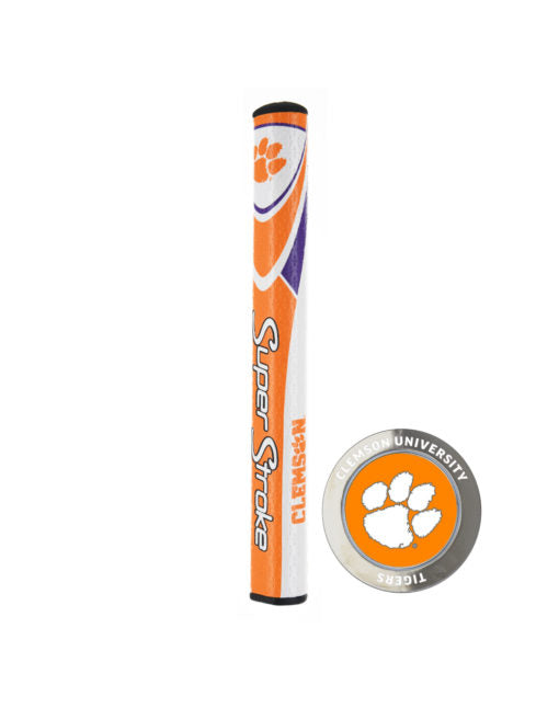 Clemson Tigers SuperStroke 2.0 Putter Grip with Coin Marker