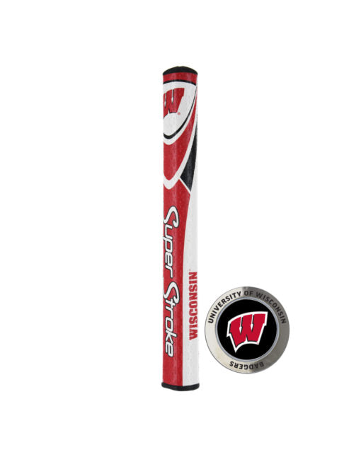 Wisconsin Badgers SuperStroke 2.0 Putter Grip with Coin Marker
