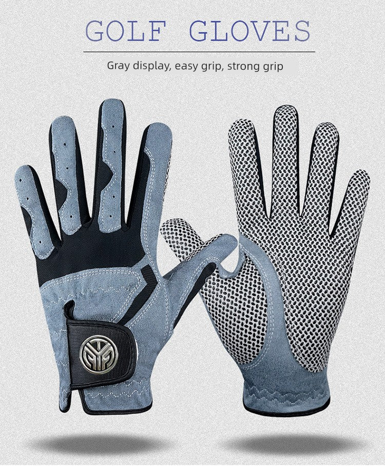 Genuine Goods Microfiber Cloth Abrasion Resistant Washable Golf Gloves