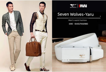 SEPTWOLVES Men White Golf Ins Belt