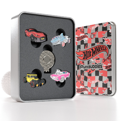 Hot Wheels - 4-Pack Ball Marker Set with Hat Clip