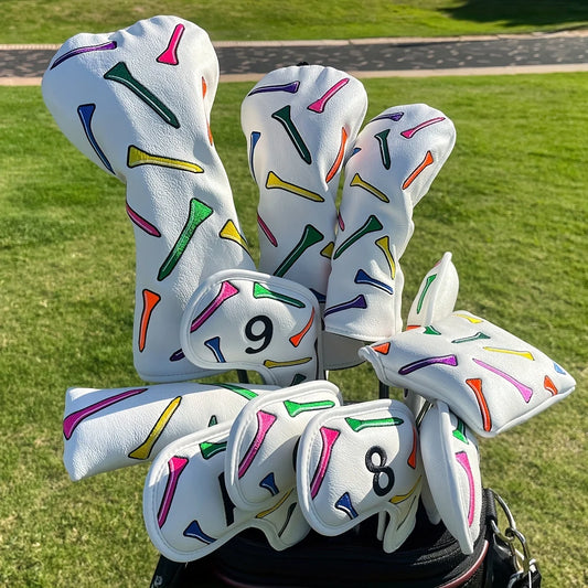 Neon Tees PU Leather Golf Head Covers