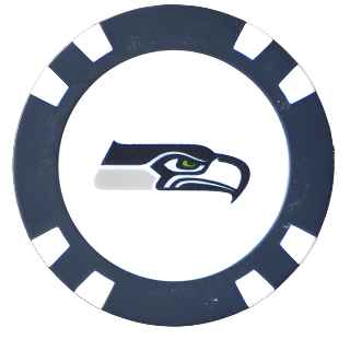 Officially Licensed Seattle Seahawks Poker Chip Ball Marker