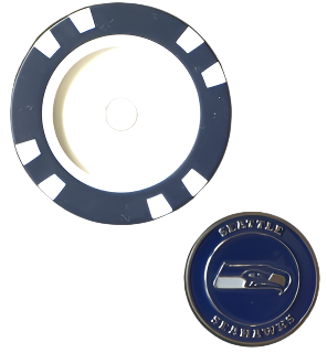 Officially Licensed Seattle Seahawks Poker Chip Ball Marker