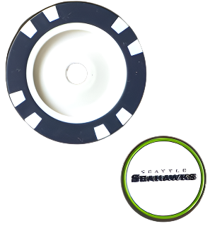 Officially Licensed Seattle Seahawks Poker Chip Ball Marker