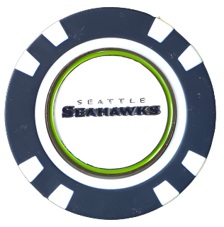 Officially Licensed Seattle Seahawks Poker Chip Ball Marker