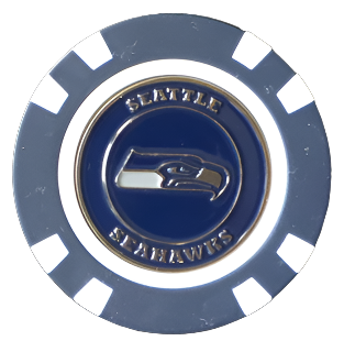 Officially Licensed Seattle Seahawks Poker Chip Ball Marker