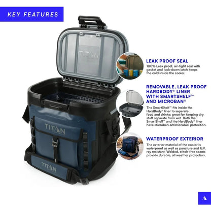 Deep Freeze Welded Coolers and Welded Backpacks Leak Proof, Microban Protection, and Multi-Day Ice Retention