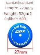 Golf Pride CPX Standard golf club head cover with specifications on a white background