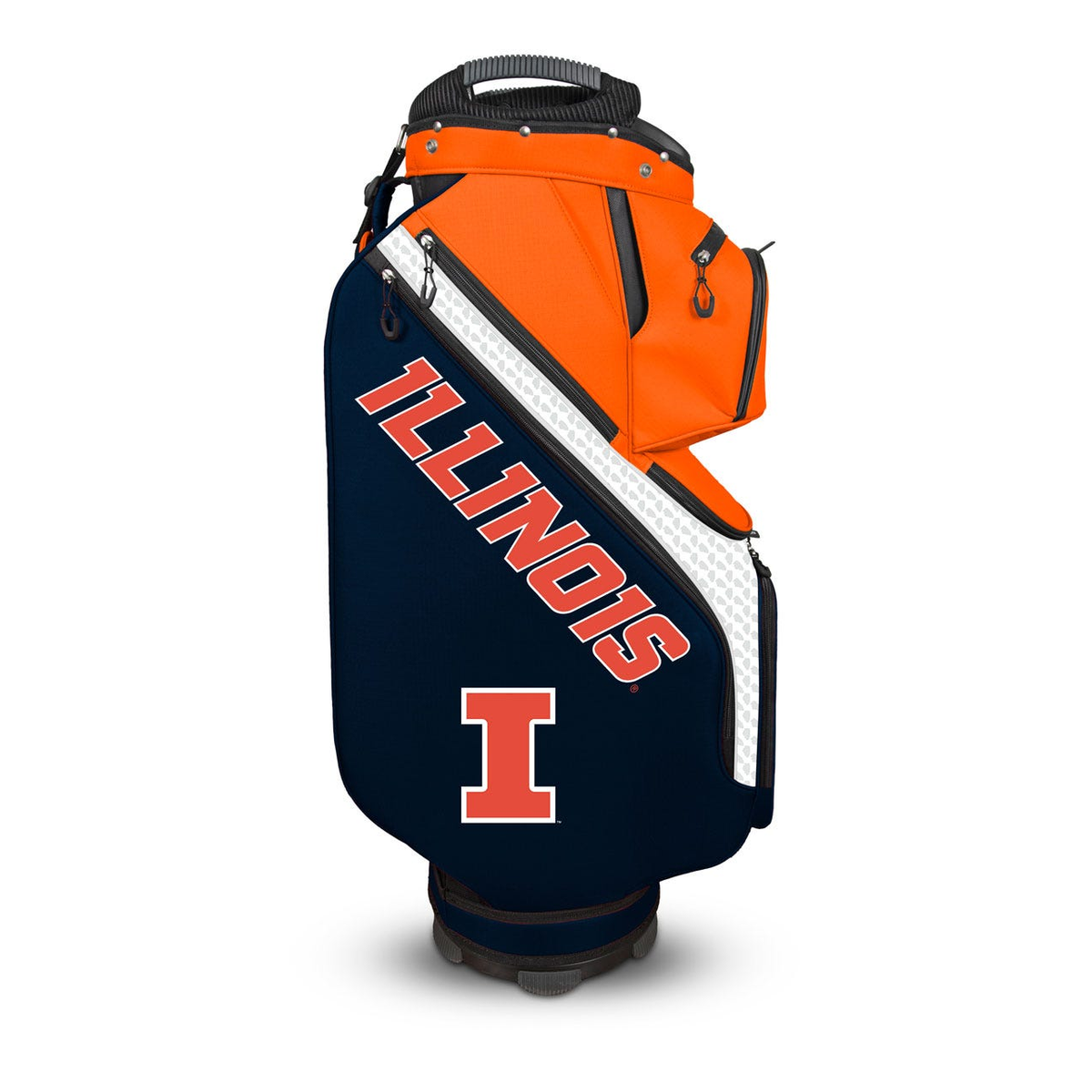 Illinois Fighting Illini Clubhouse Cooler Cart Bag - opposite-side view
