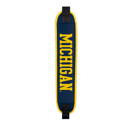 Michigan Wolverines – College Vault Clubhouse Cooler Cart Bag - shoulder-pad detail