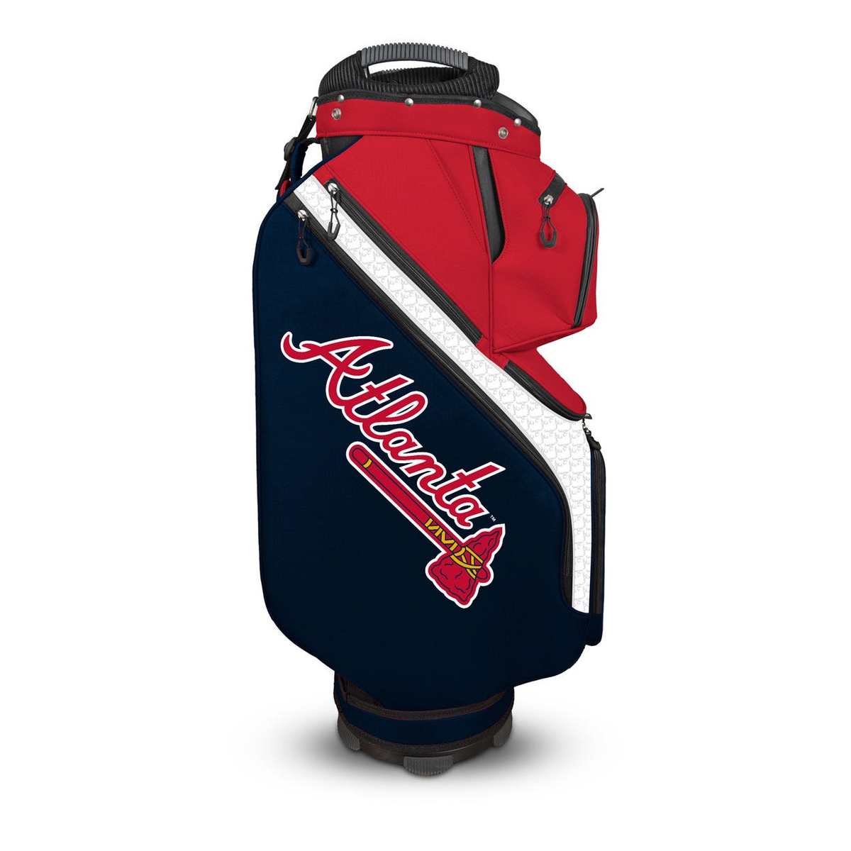 Atlanta Braves Clubhouse Cooler Cart Bag - opposite side view