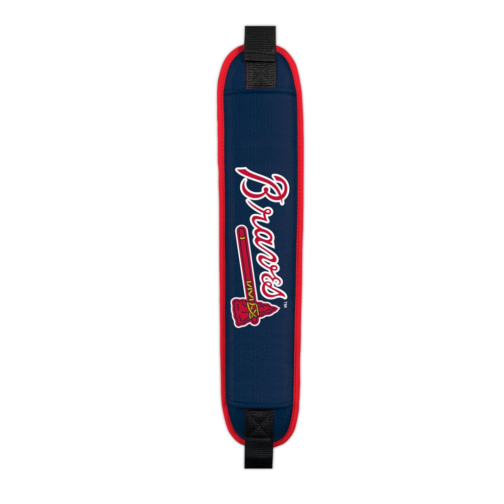 Atlanta Braves Clubhouse Cooler Cart Bag - padded shoulder strap detail