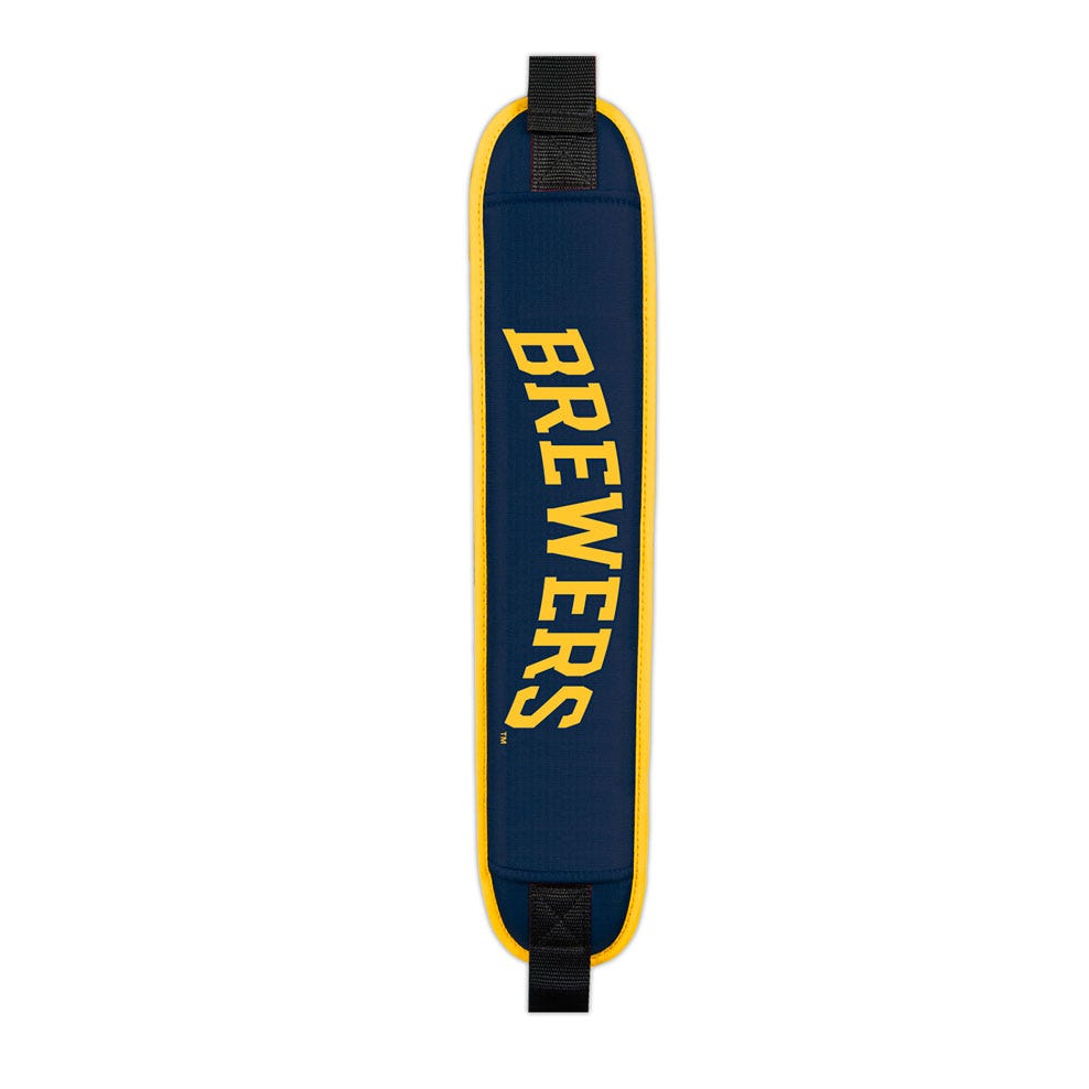 Milwaukee Brewers Clubhouse Cooler Cart Bag - padded shoulder strap detail