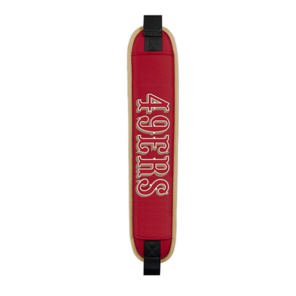 San Francisco 49ers Clubhouse Cooler Cart Bag - padded shoulder strap detail
