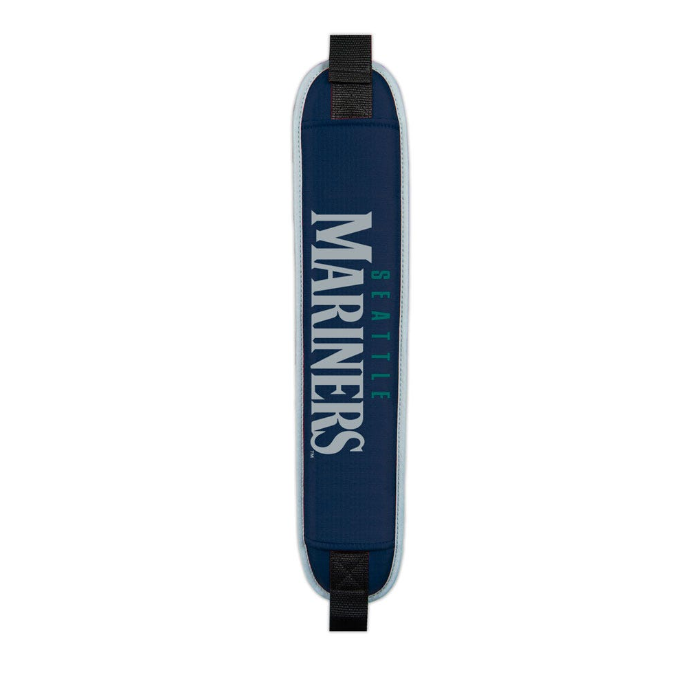 Seattle Mariners Clubhouse Cooler Cart Bag - padded shoulder strap detail