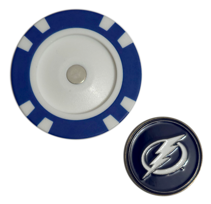 Officially Licensed Tampa Bay Lightning Poker Chip Golf Ball Marker
