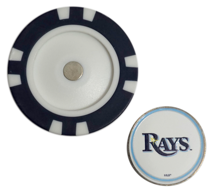 Official MLB Tampa Bay Rays Poker Chip Golf Ball Marker