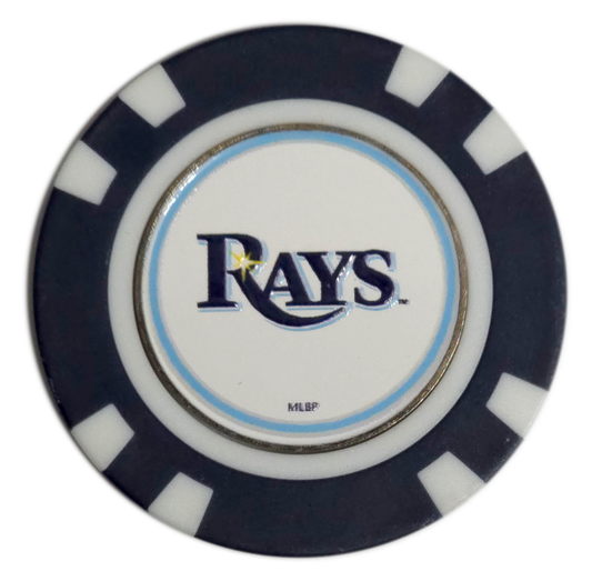 Official MLB Tampa Bay Rays Poker Chip Golf Ball Marker