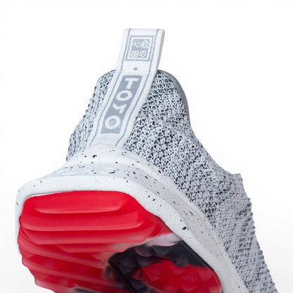 Tomo Vol. 1 Remix men's golf shoes in Stone, heel and outsole detail