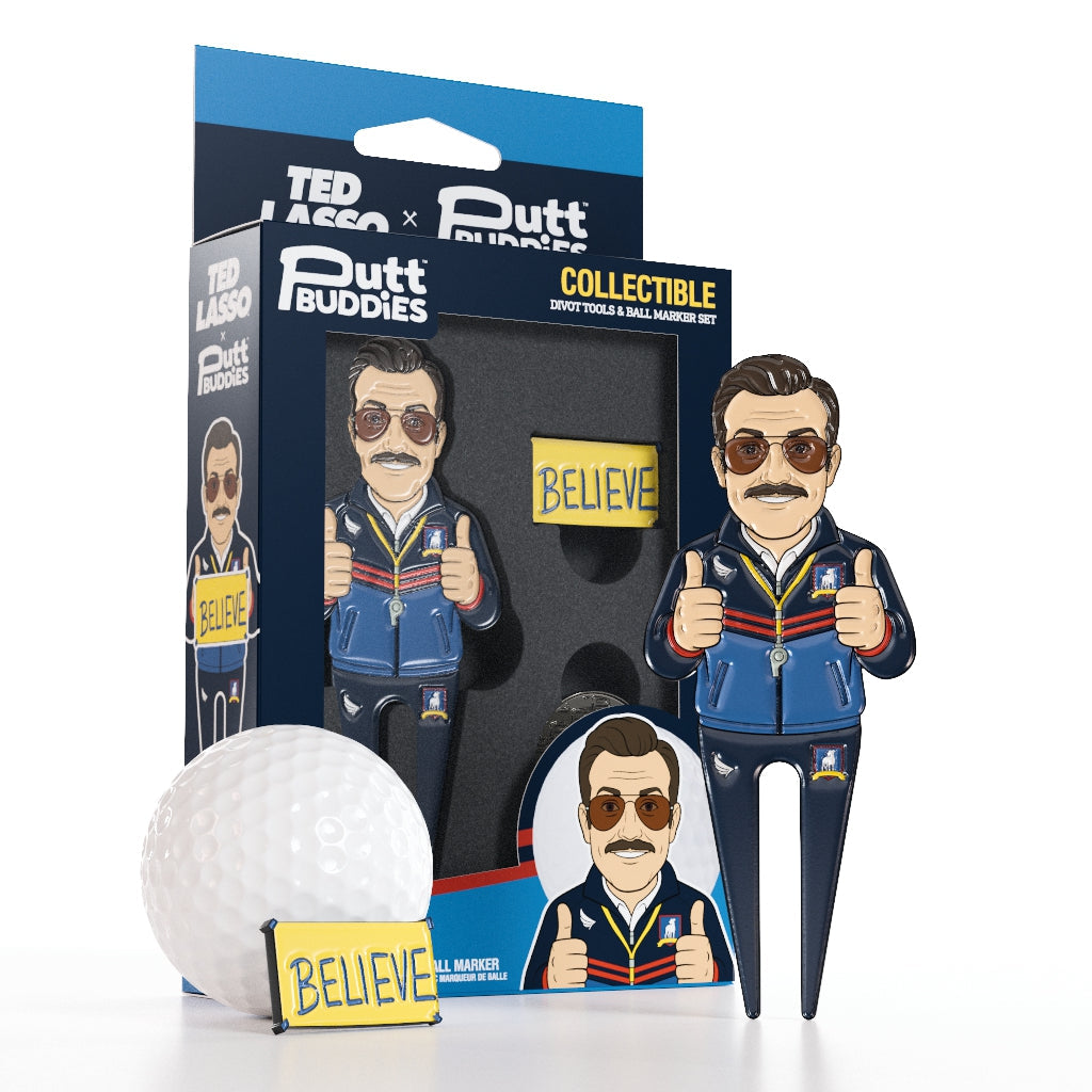 Ted Lasso Divot Tool with Believe Sign Ball Marker