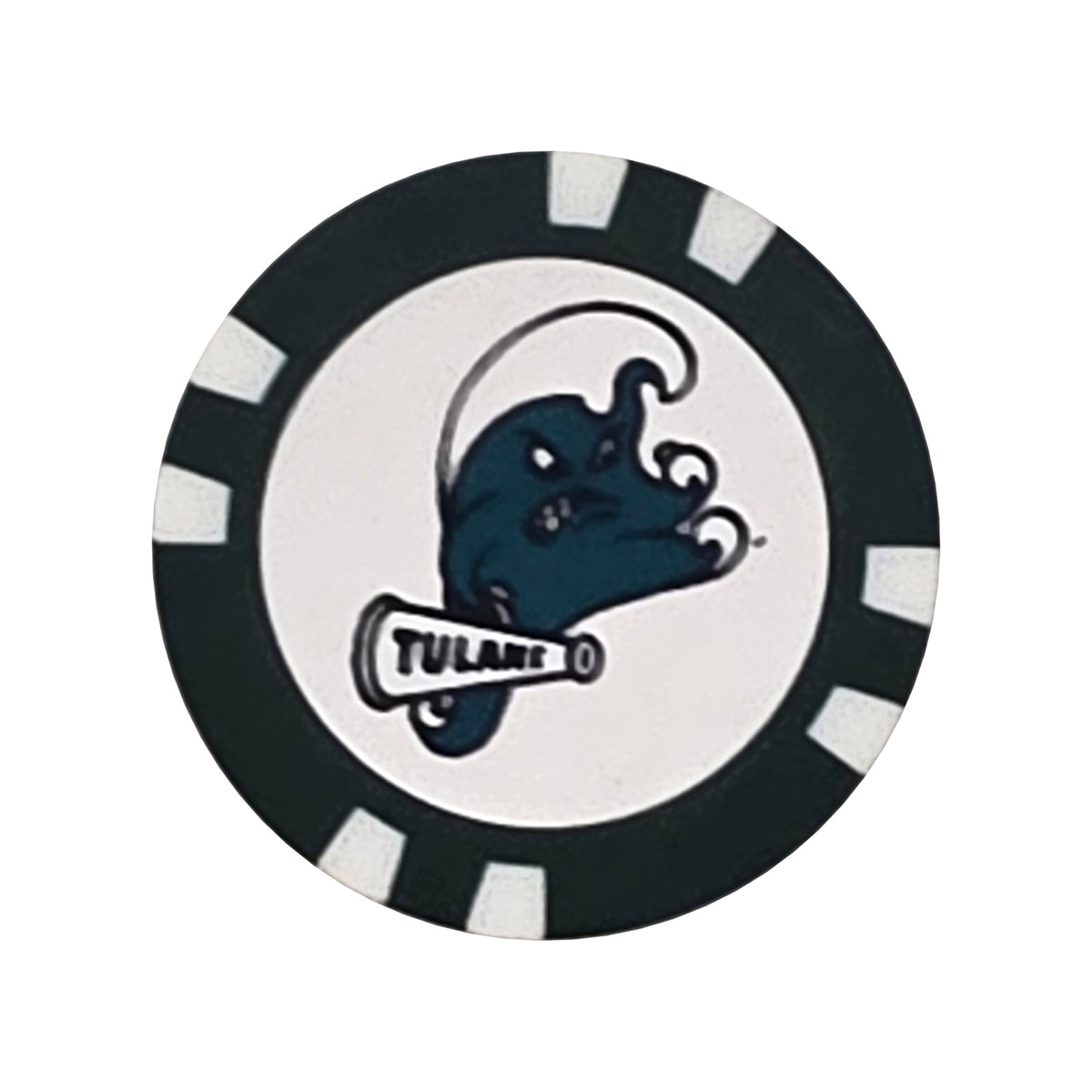 Tulane Green Wave Golf Chip Ball Marker