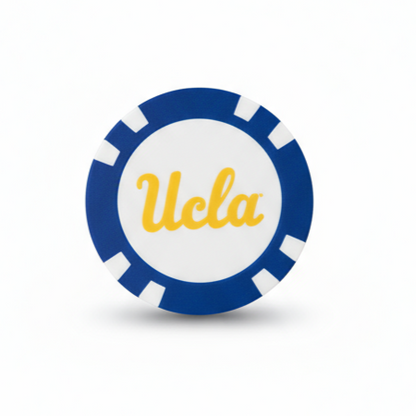UCLA logo on a blue circular background