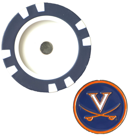 Officially Licensed Virginia Cavaliers Poker Chip Ball Marker