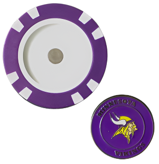 Officially Licensed Minnesota Vikings Poker Chip Ball Marker