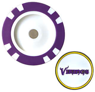 Officially Licensed Minnesota Vikings Poker Chip Ball Marker