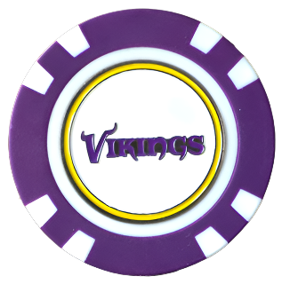 Officially Licensed Minnesota Vikings Poker Chip Ball Marker